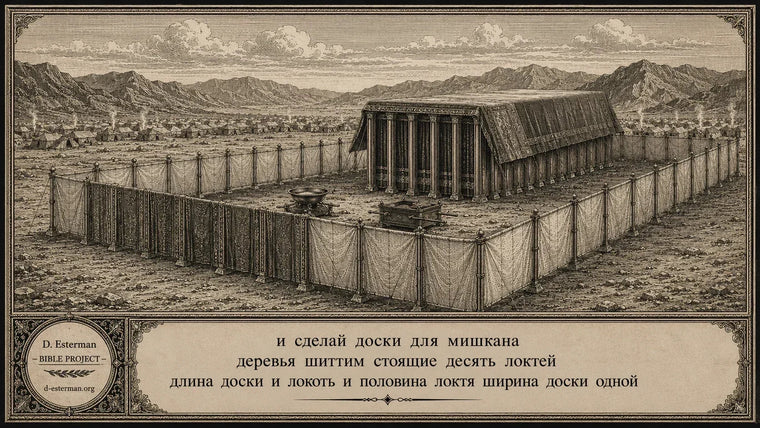Исход 26: доски из дерева шиттим для Мишкана.