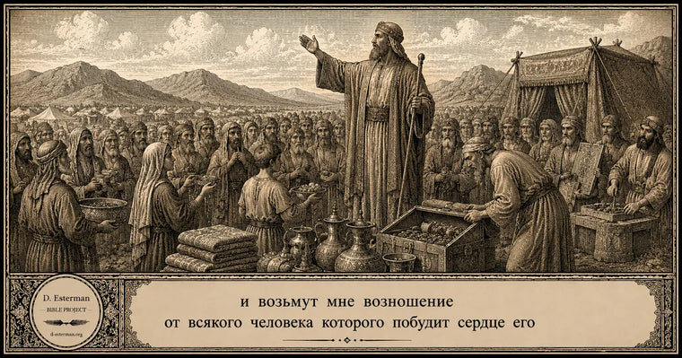 25 глава Исхода — израильтяне приносят добровольные возношения для святилища
